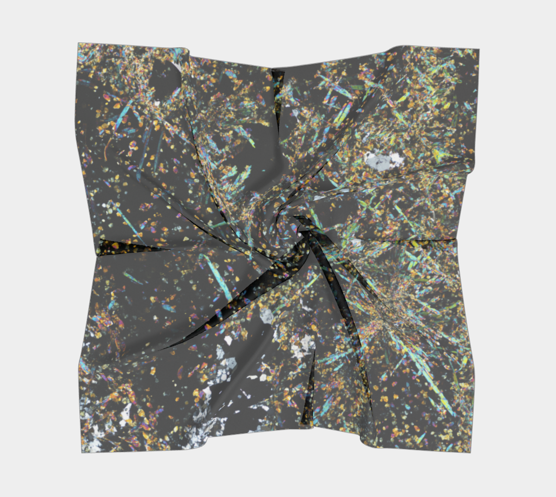 Tourmaline Breccia Pipe (Soledad project, Peru) square scarf