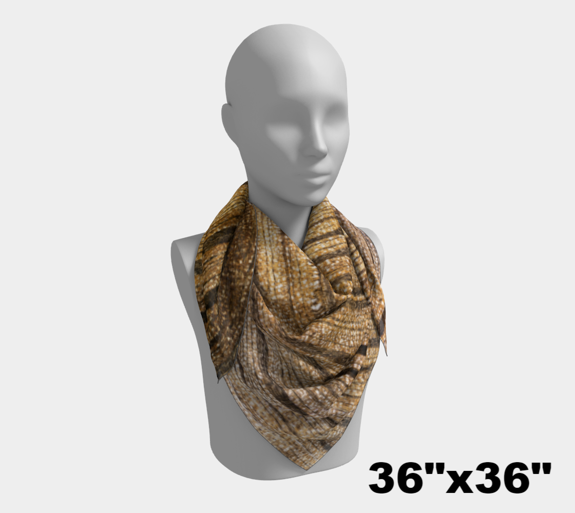 Petrified Wood ‘Madera’ square scarf
