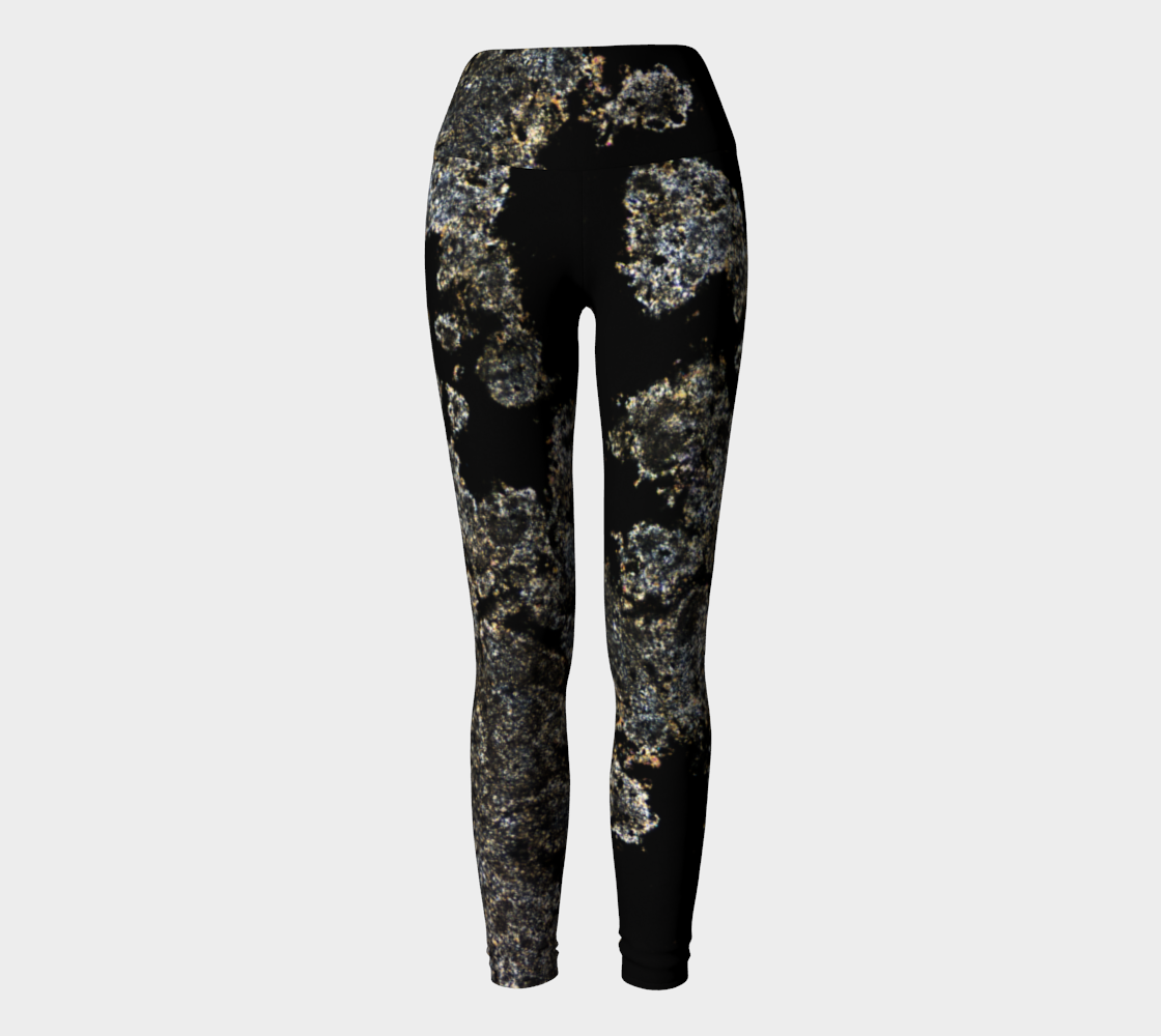 Allende Carbonaceous Chondrite Meteorite CAI yoga leggings