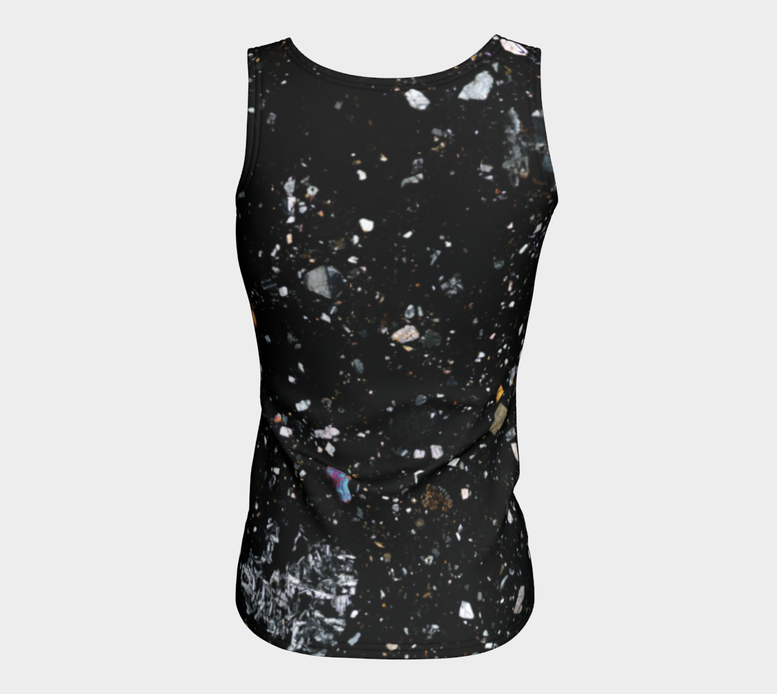 NWA 7034 ‘Black Beauty’ Martian Meteorite fitted tank top