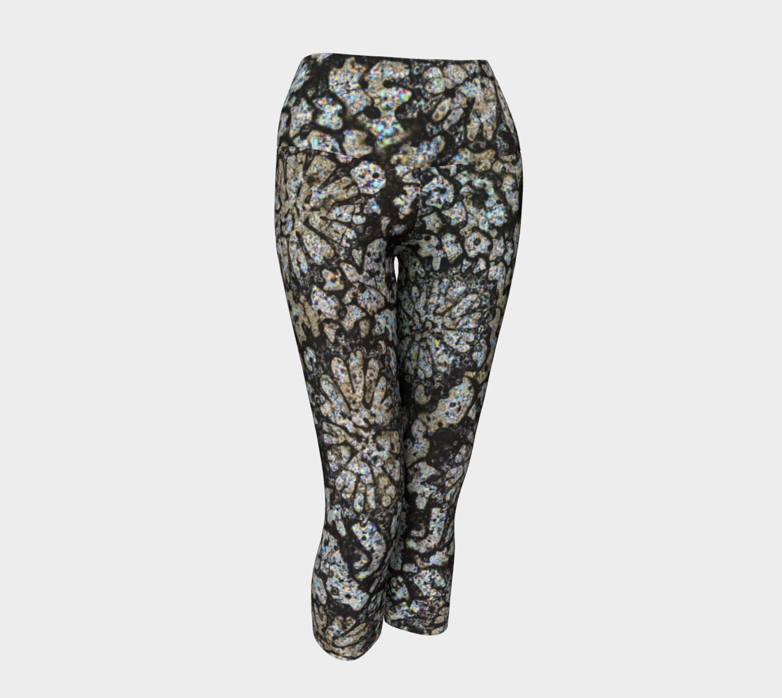 Fossil Coral yoga capris