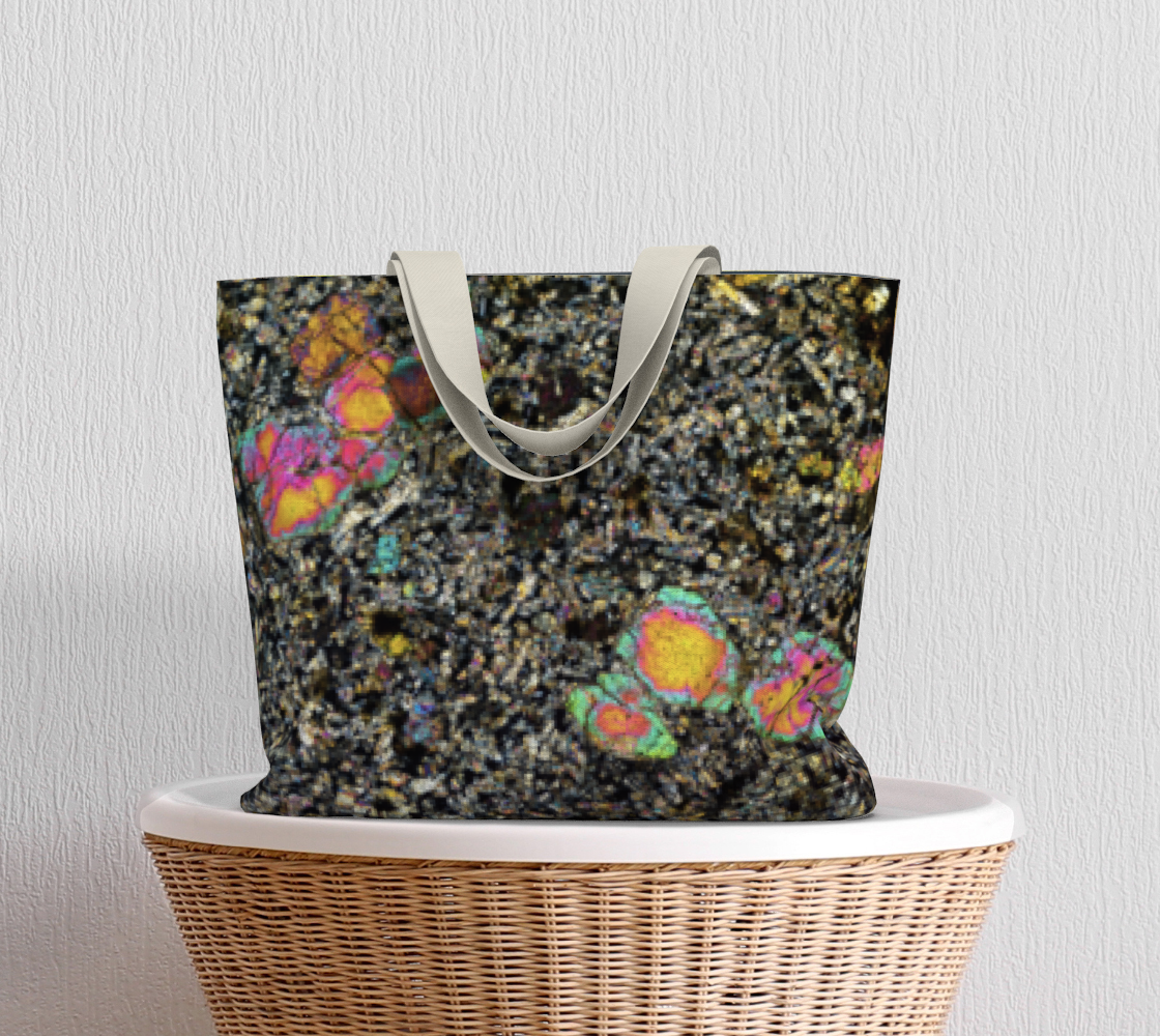 Sueilila 002 Martian Shergottite Meteorite large tote bag