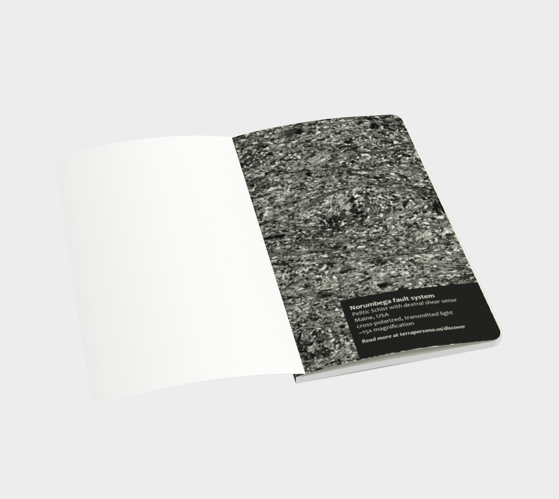 Pelitic Schist (Norumbega Fault System, Maine) softcover journal 5" x 8.25"