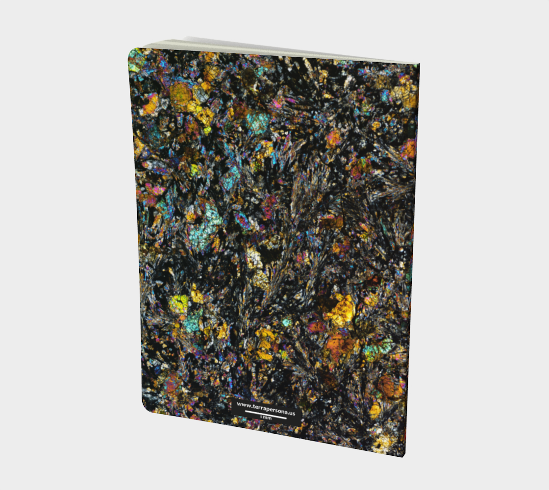 Dhofar 287 Lunar Basalt Meteorite softcover journal 7.25" x 10"