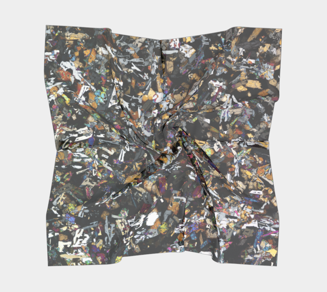 D'Orbigny Angrite Achondrite Meteorite square scarf