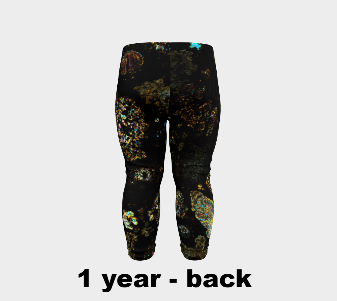 NWA 3118 Carbonaceous Chondrite Meteorite baby leggings