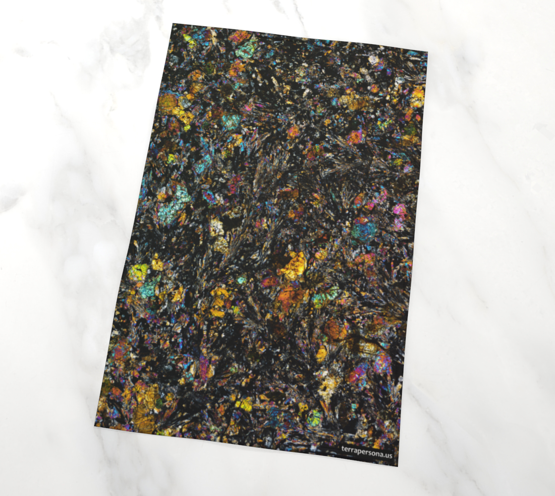 Dhofar 287 Lunar Basalt Meteorite tea towel