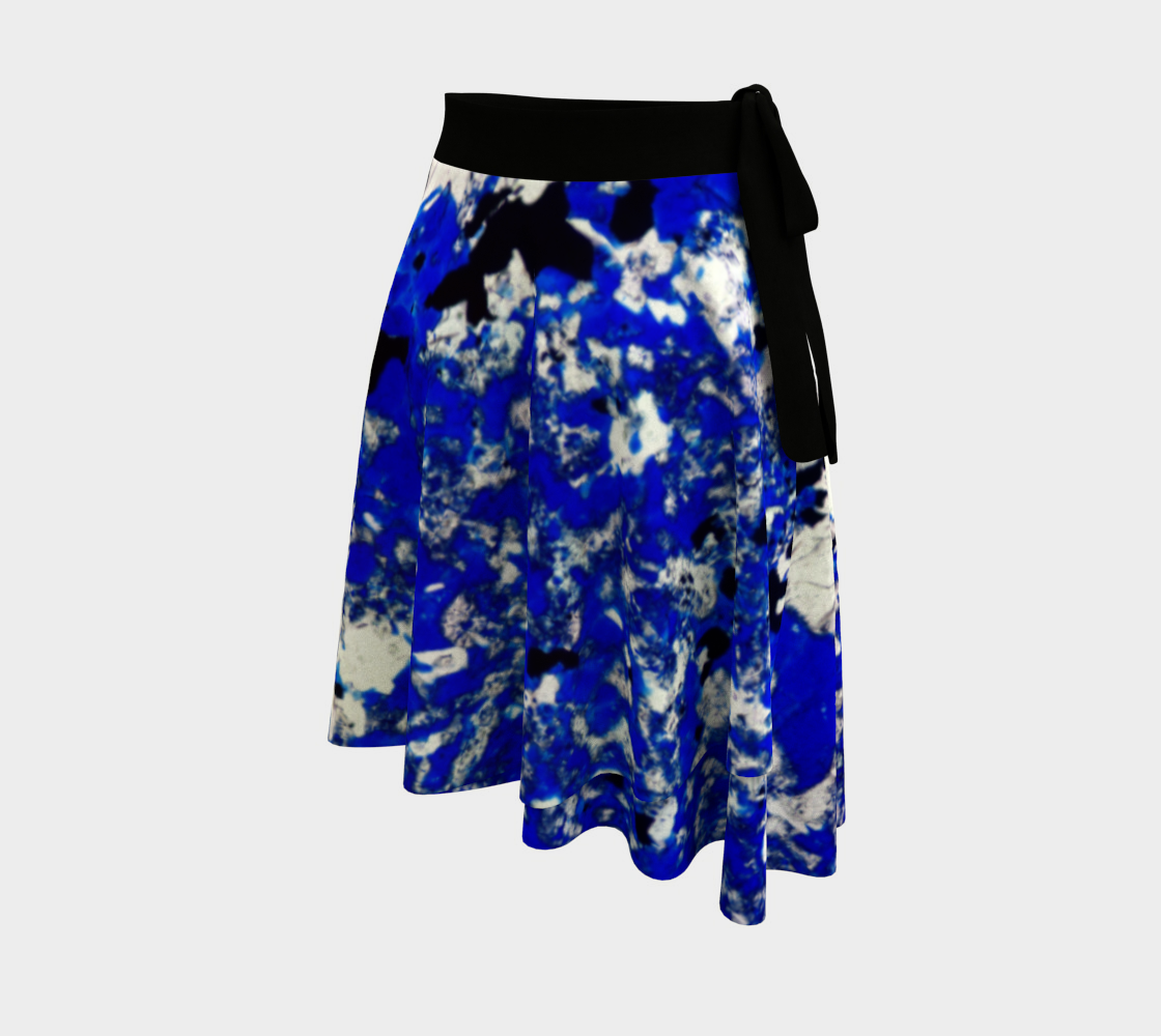 Lapis Lazuli 'Fresco' wrap skirt
