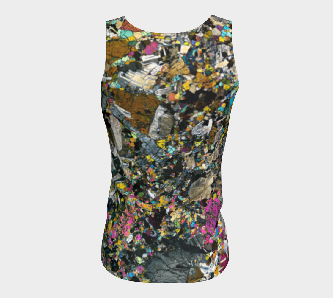 Tirhert Vestan Eucrite Meteorite fitted tank top