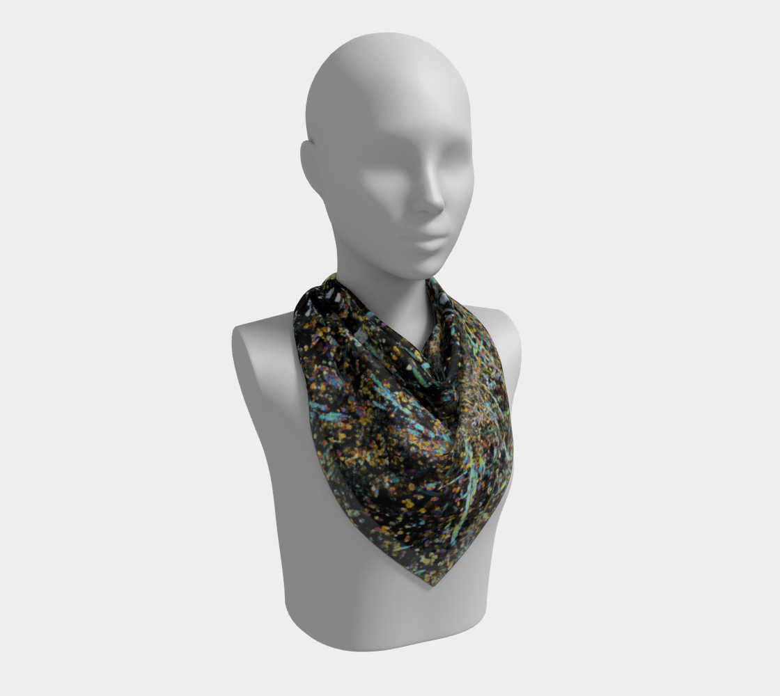 Tourmaline Breccia Pipe (Soledad project, Peru) square scarf
