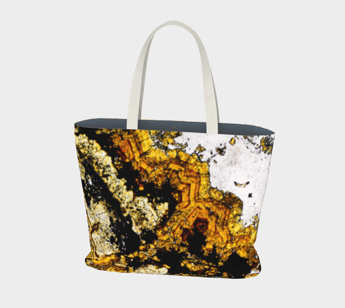 Sphalerite (Red Dog Mine, AK) large tote bag