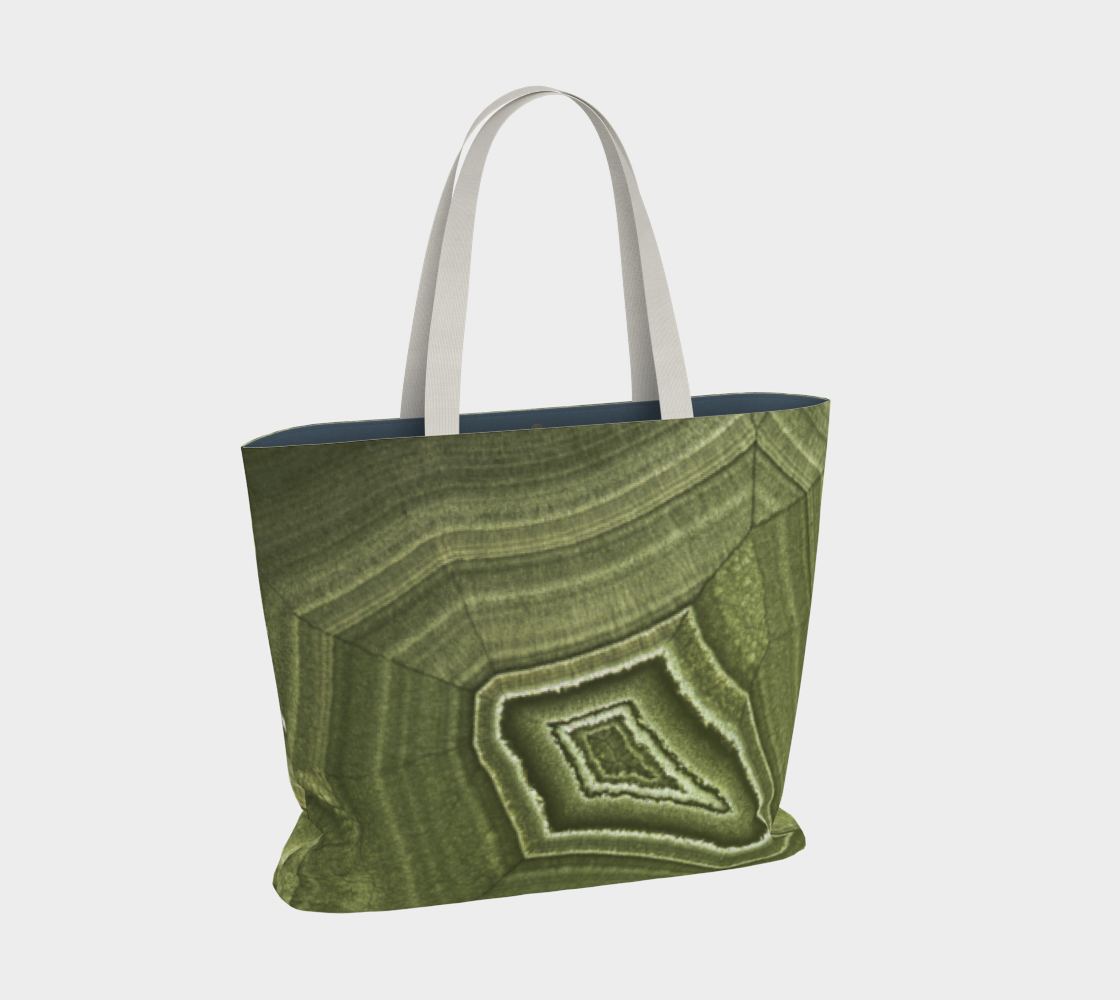 Malachite ‘Verde’ (Bisbee, AZ) large tote bag