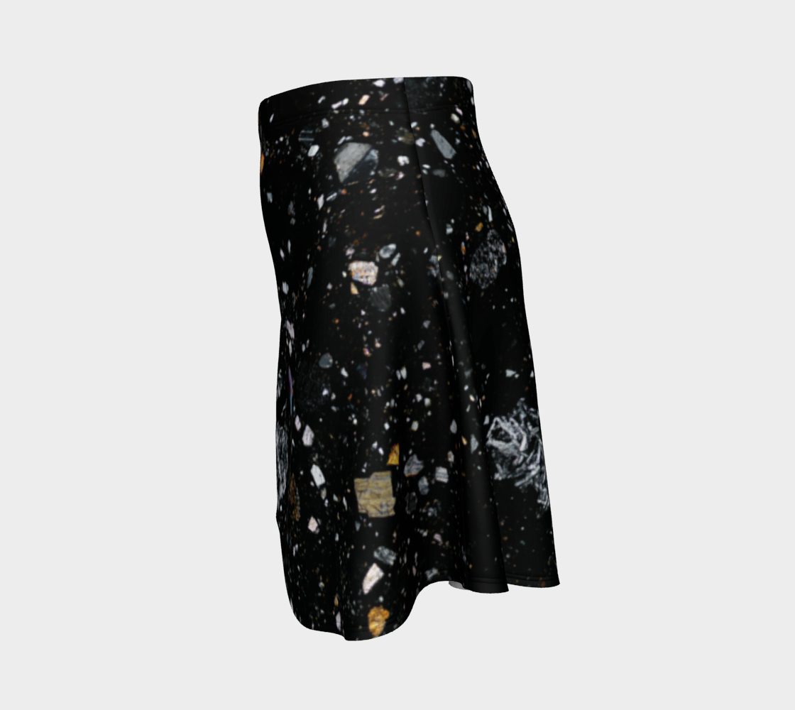NWA 7034 ‘Black Beauty’ Martian Meteorite flare skirt
