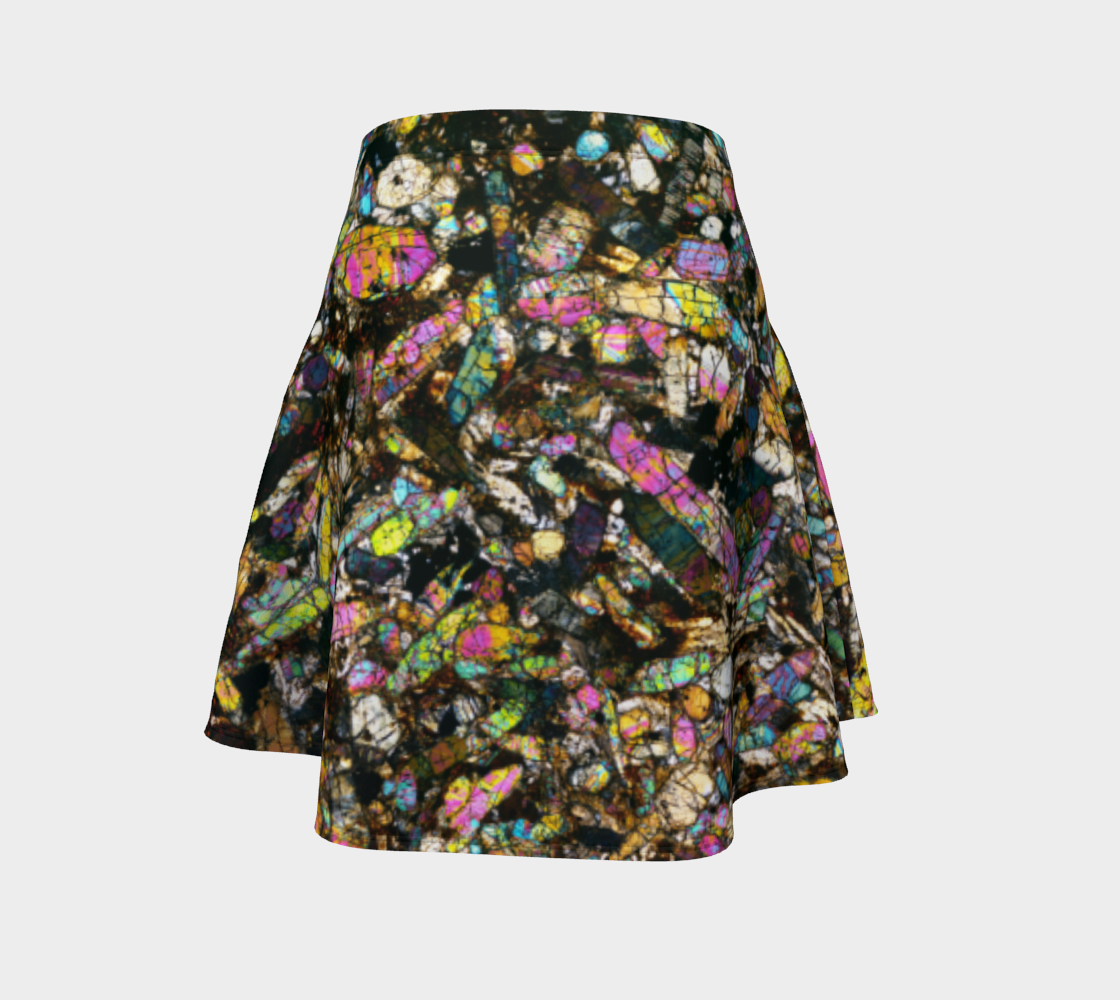 NWA 10153 Martian Nakhlite Meteorite flare skirt