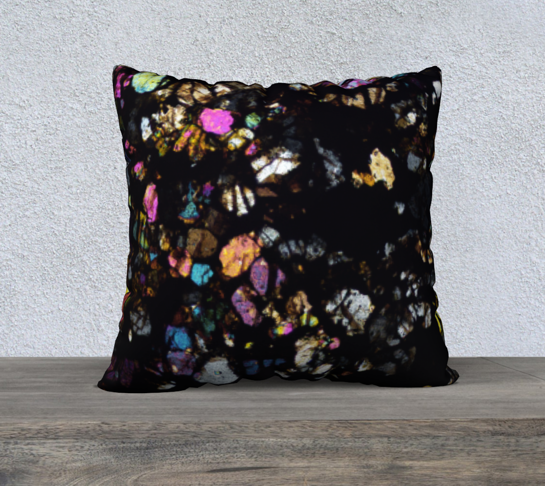 Campo del Cielo Iron Meteorite 22"x22" pillow case