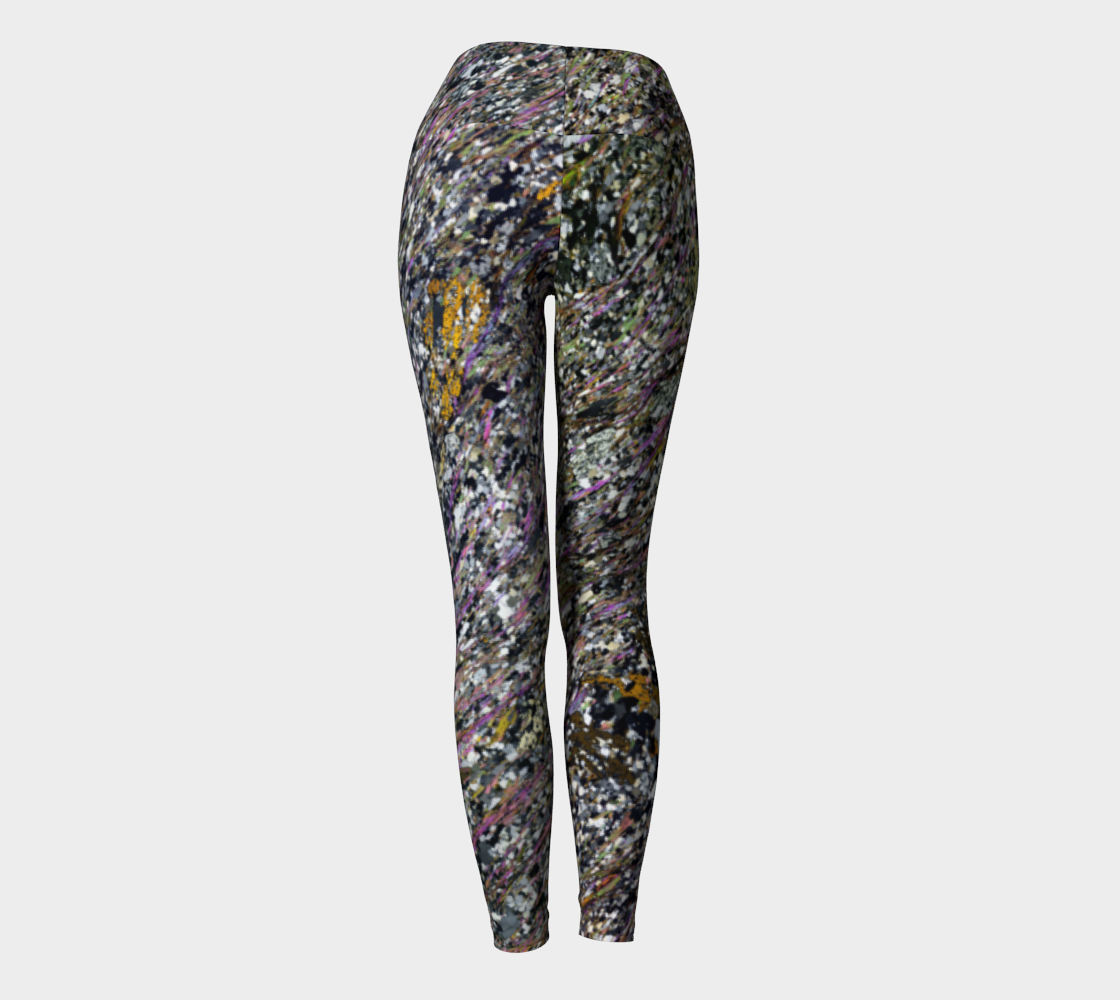 Pelitic Schist (Norumbega Fault System, Maine) yoga leggings