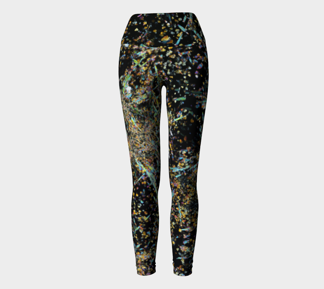 Tourmaline Breccia Pipe (Soledad project, Peru) yoga leggings