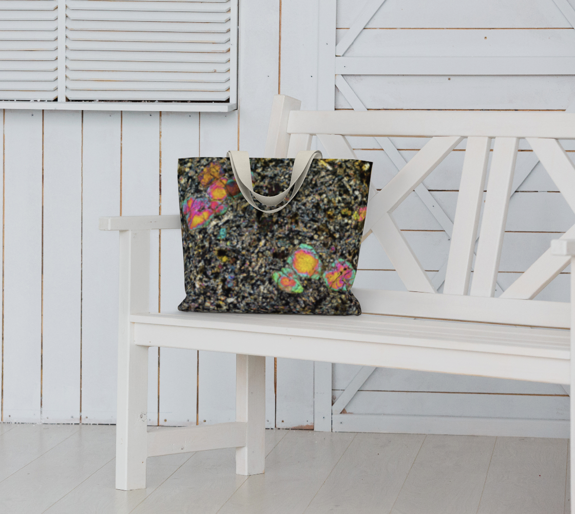 Sueilila 002 Martian Shergottite Meteorite large tote bag