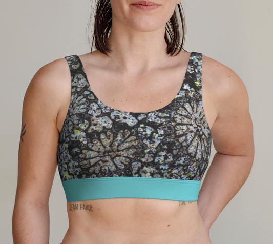 Fossil Coral scoop bralette
