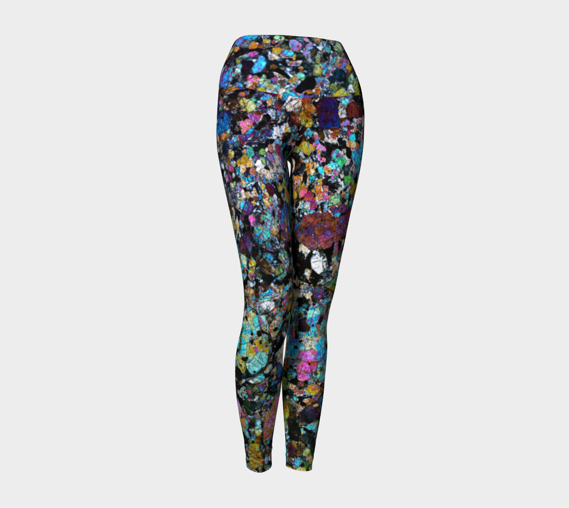 NWA 6950 Lunar Gabbro Meteorite yoga leggings