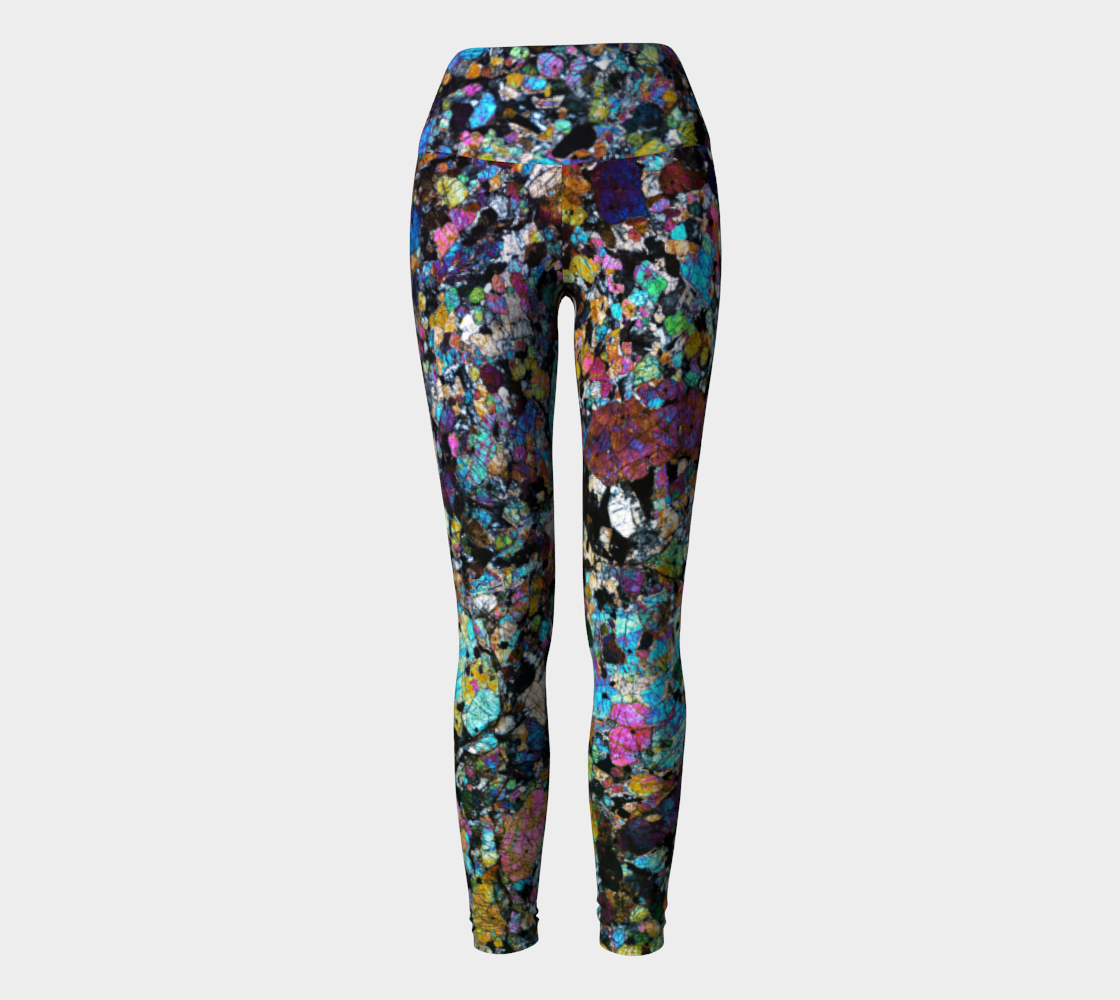 NWA 6950 Lunar Gabbro Meteorite yoga leggings