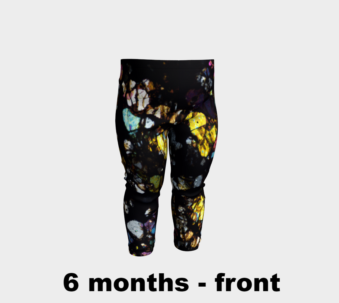 Campo del Cielo Iron Meteorite baby leggings