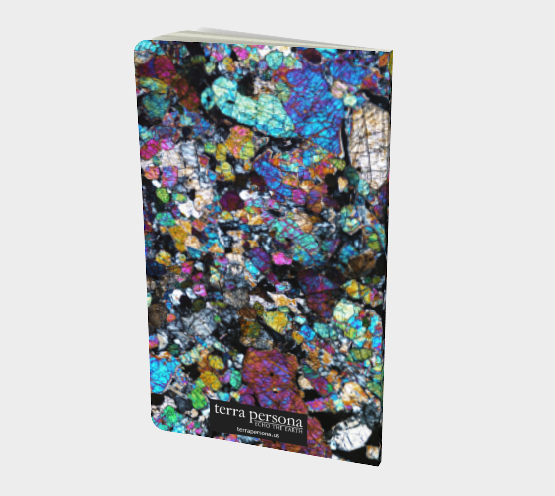 NWA 6950 Lunar Gabbro Meteorite softcover journal 5" x 8.25"