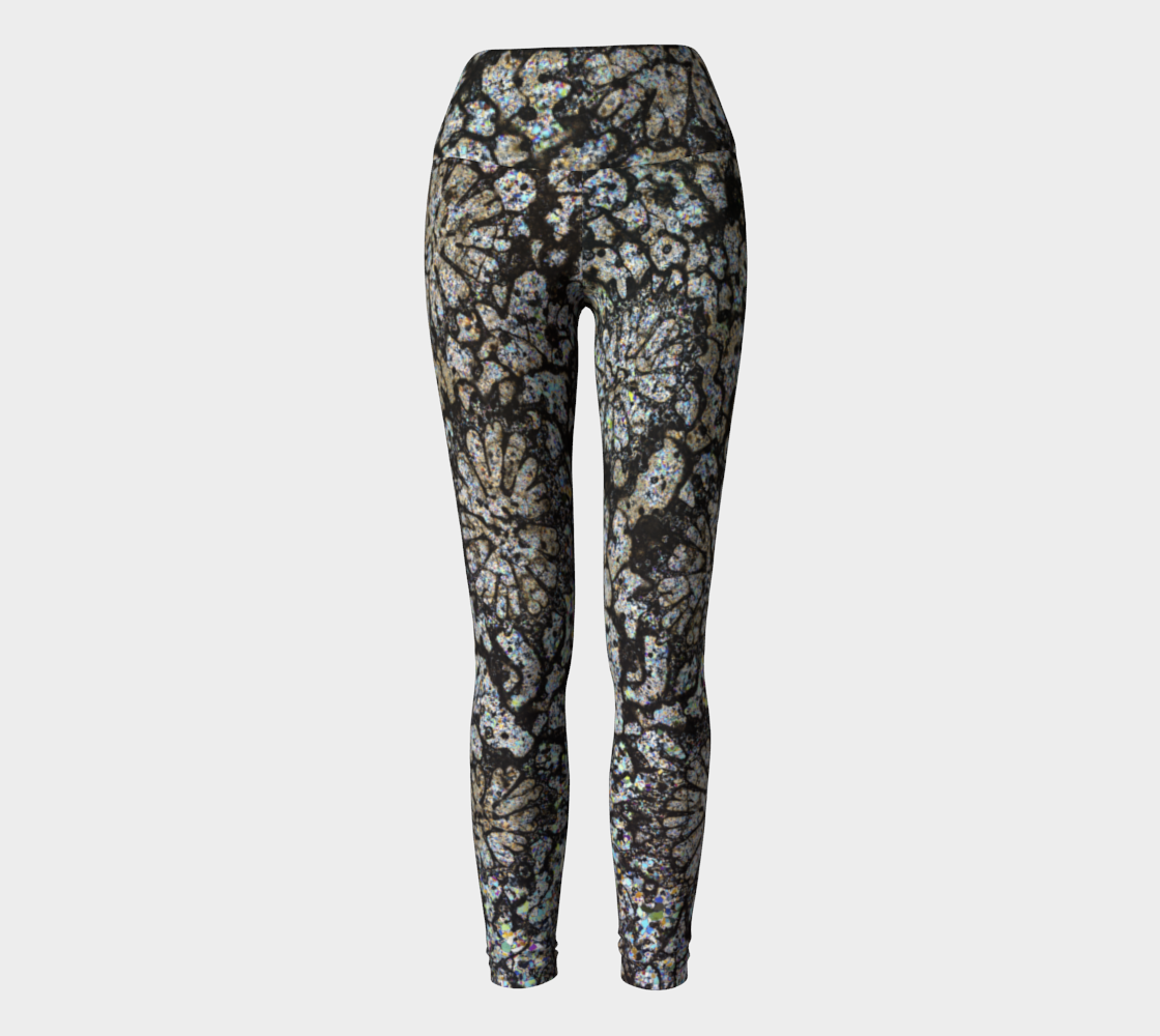 Fossil Coral yoga leggings