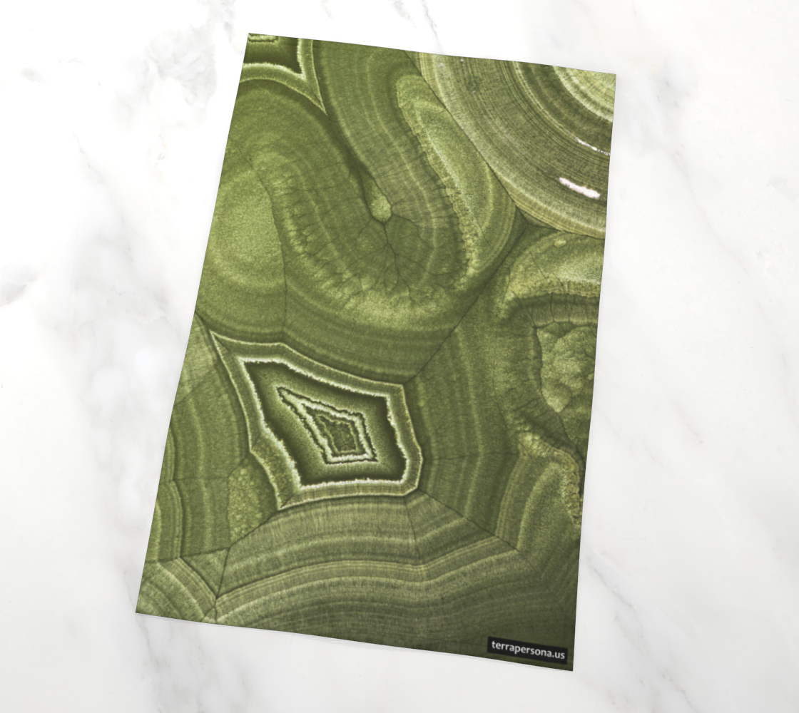 Malachite ‘Verde’ (Bisbee, AZ) tea towel