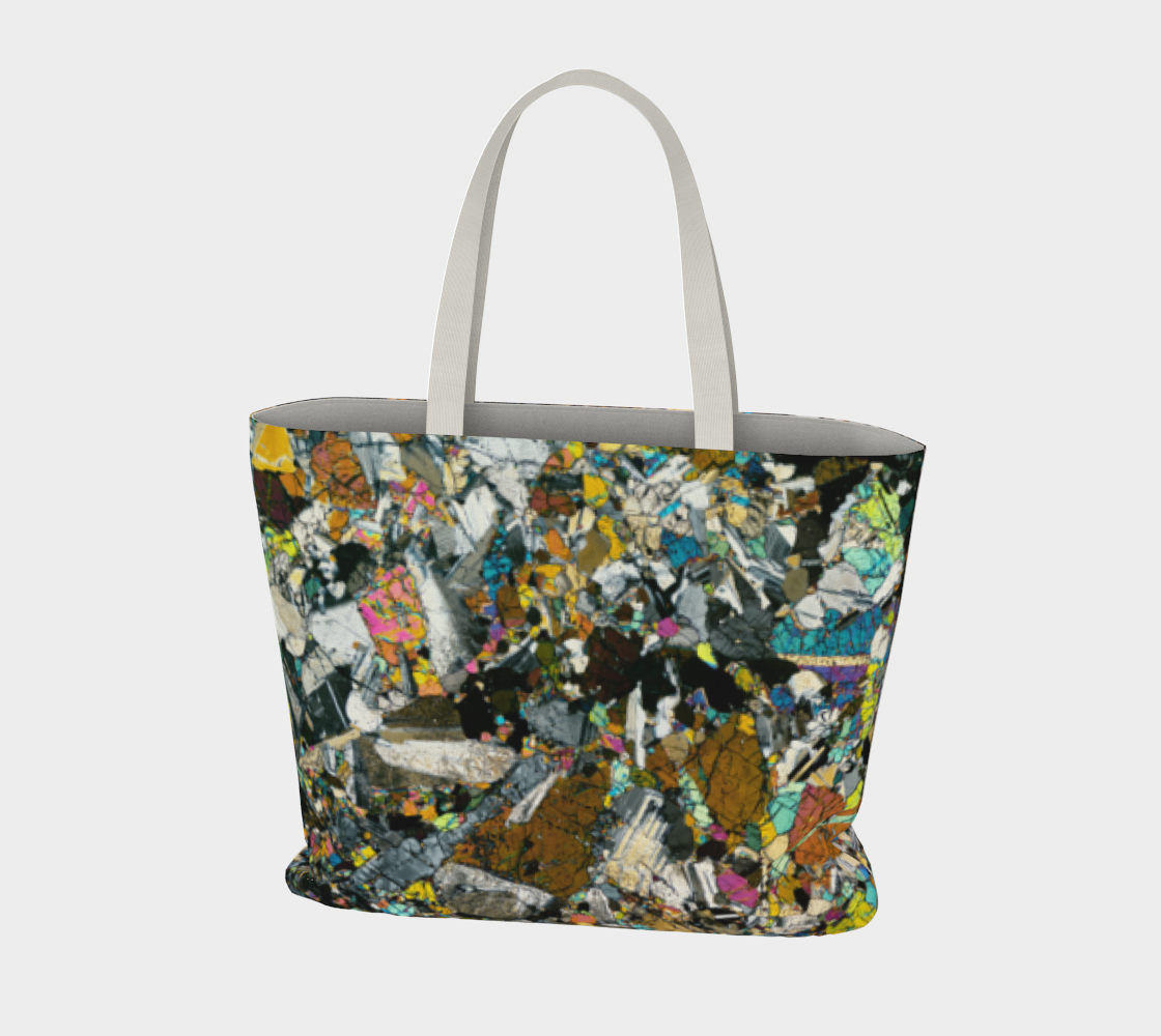 Tirhert Vestan Eucrite Meteorite large tote bag