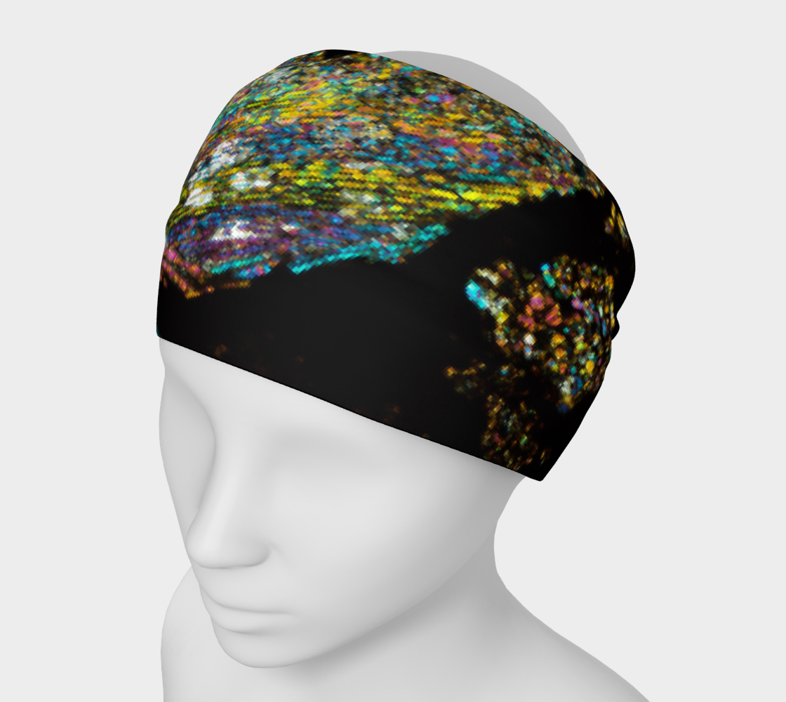 NWA 3118 Carbonaceous Chondrite Meteorite headband - barred olivine