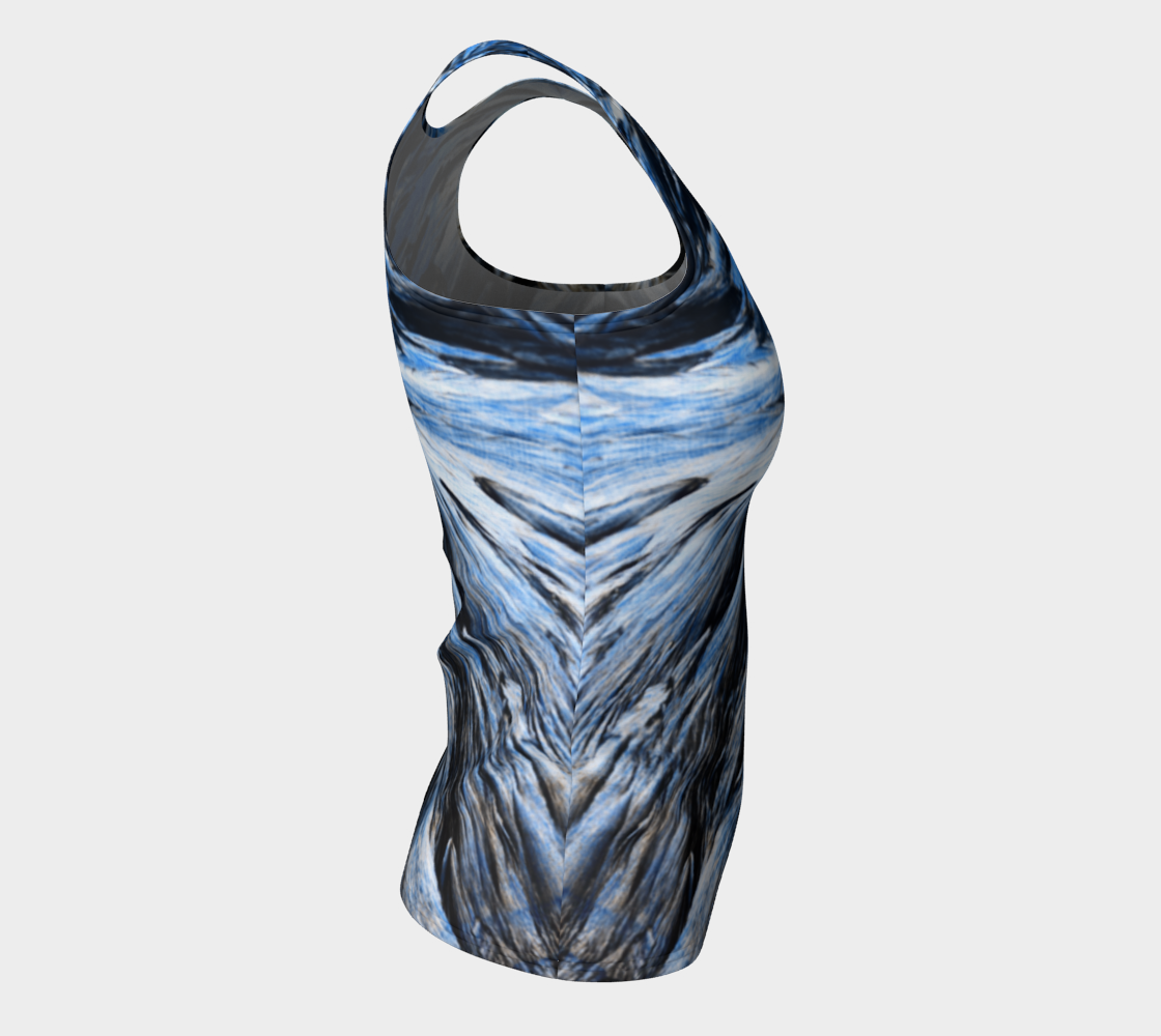 Seraphinite (Clinochlore) fitted tank top