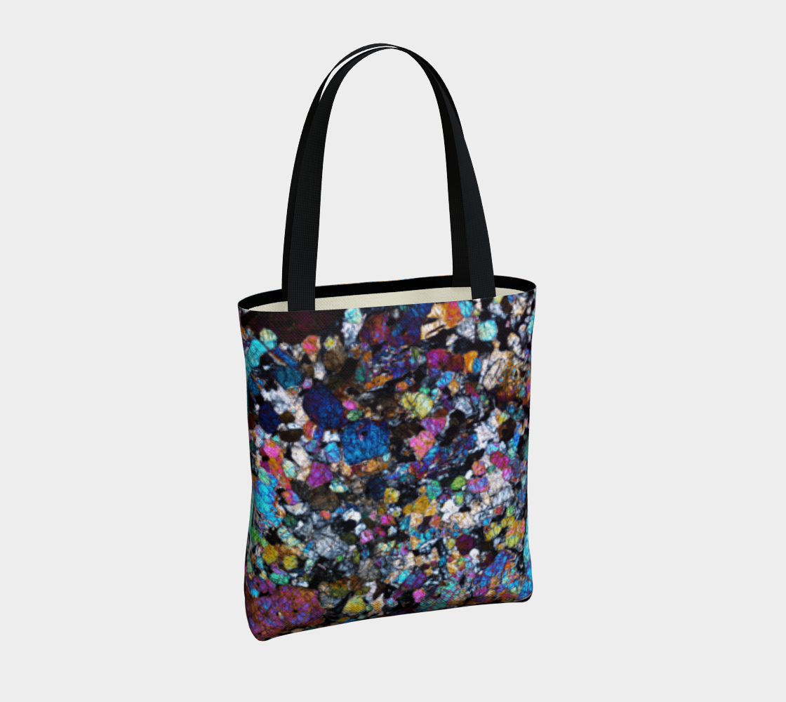 NWA 6950 Lunar Gabbro Meteorite tote bag