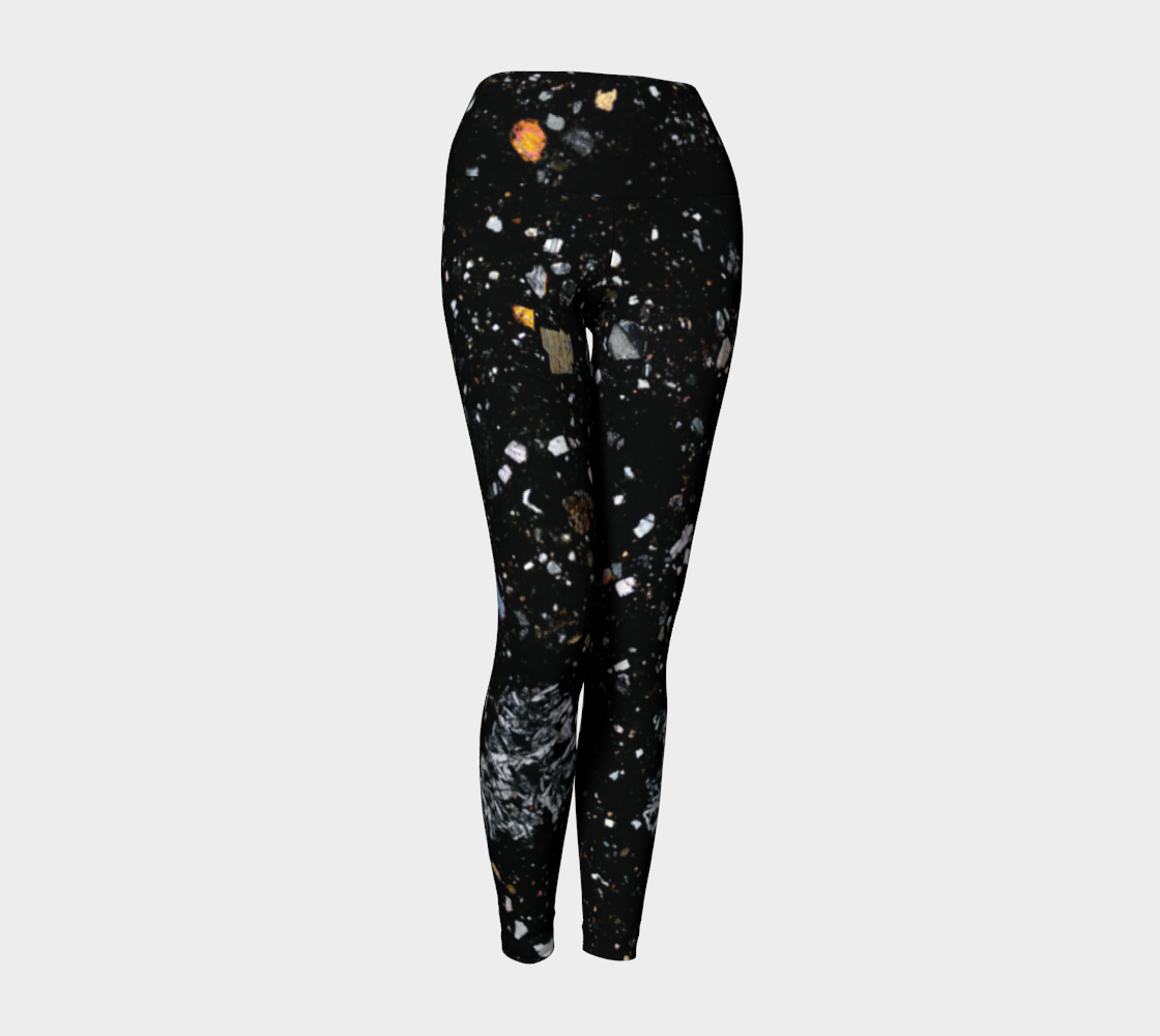 NWA 7034 ‘Black Beauty’ Martian Meteorite yoga leggings