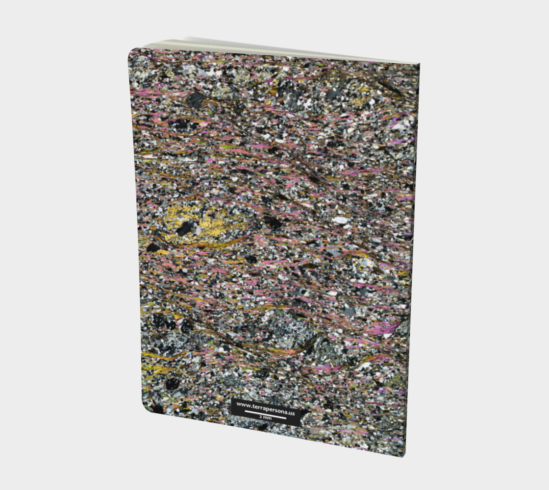Pelitic Schist (Norumbega Fault System, Maine) softcover journal 7.25" x 10"