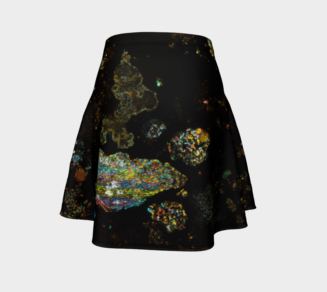 NWA 3118 Carbonaceous Chondrite Meteorite flare skirt