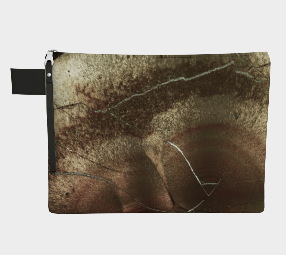 Bird's Eye Rhyolite 'Amazon Warrior' zipper carry-all