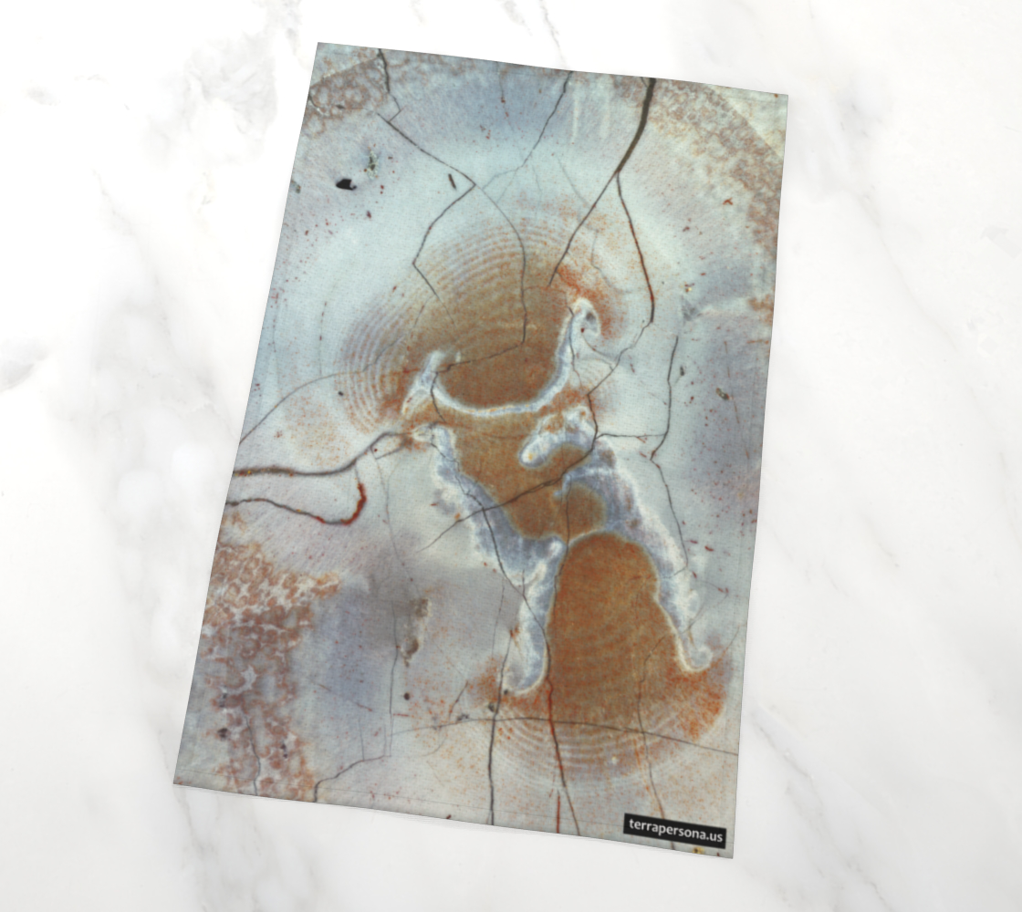 Bird's Eye Rhyolite 'Dream' tea towel