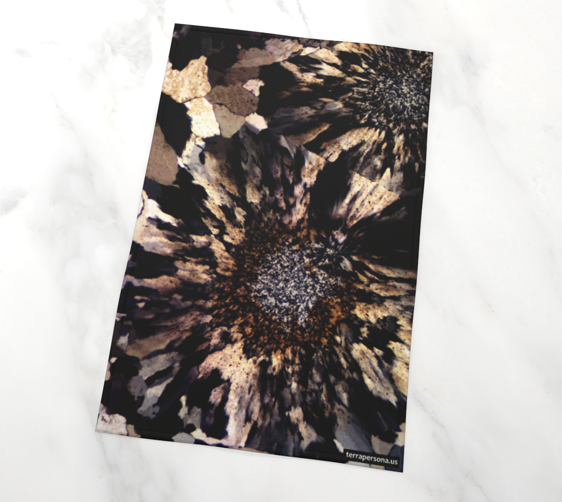 Ocean Jasper 'Quartz Totality' tea towel