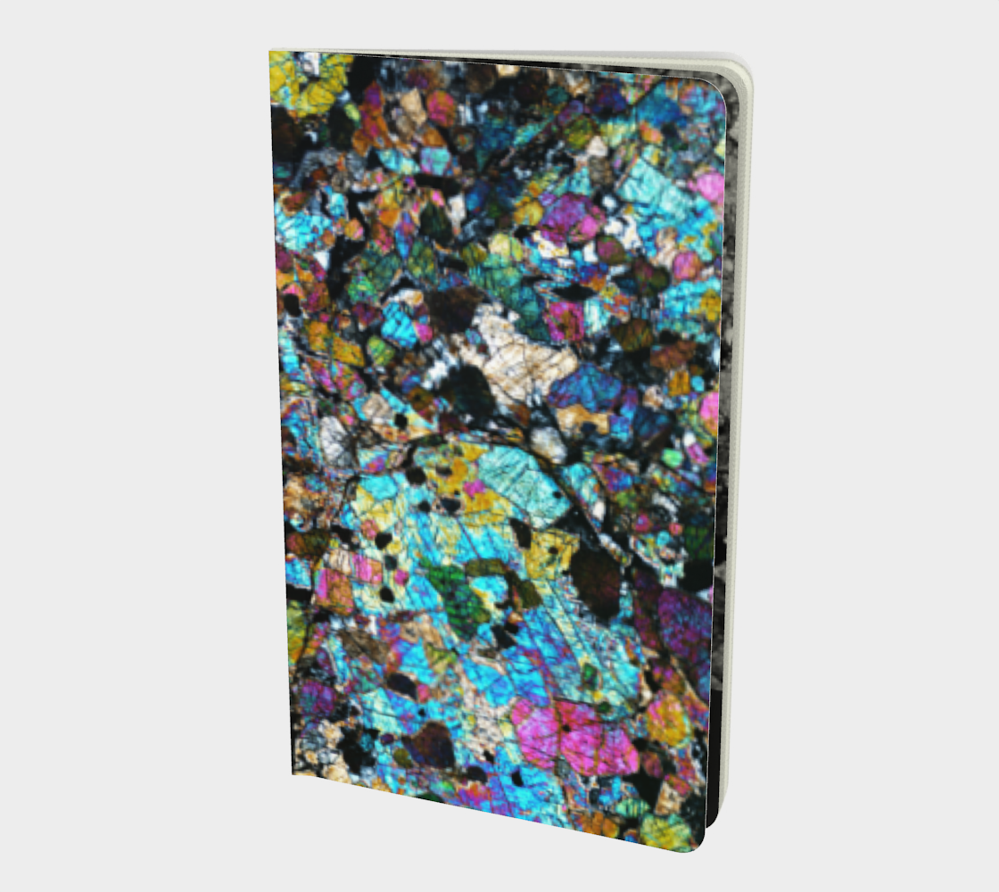 NWA 6950 Lunar Gabbro Meteorite softcover journal 5" x 8.25"