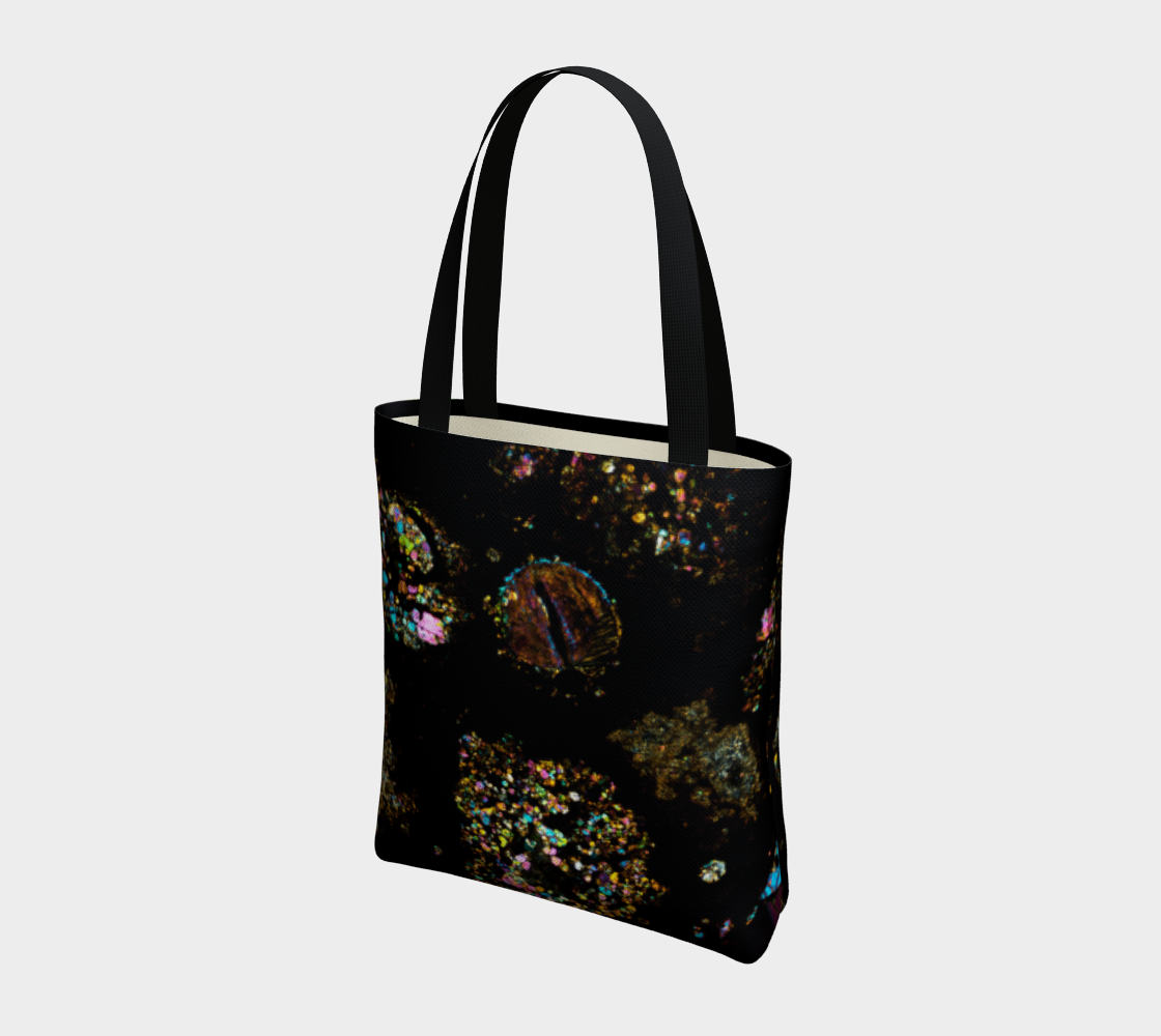 NWA 3118 Carbonaceous Chondrite Meteorite tote bag - AOA