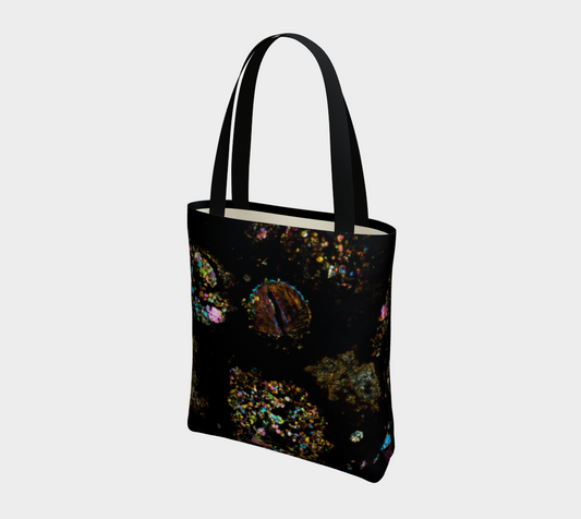 NWA 3118 Carbonaceous Chondrite Meteorite tote bag - AOA