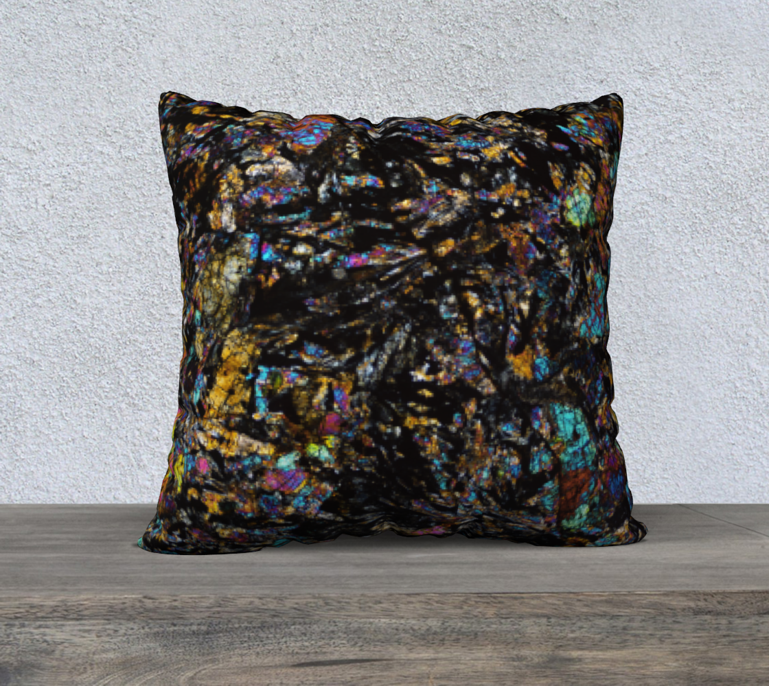 Dhofar 287 Lunar Basalt Meteorite 22"x22" pillow case