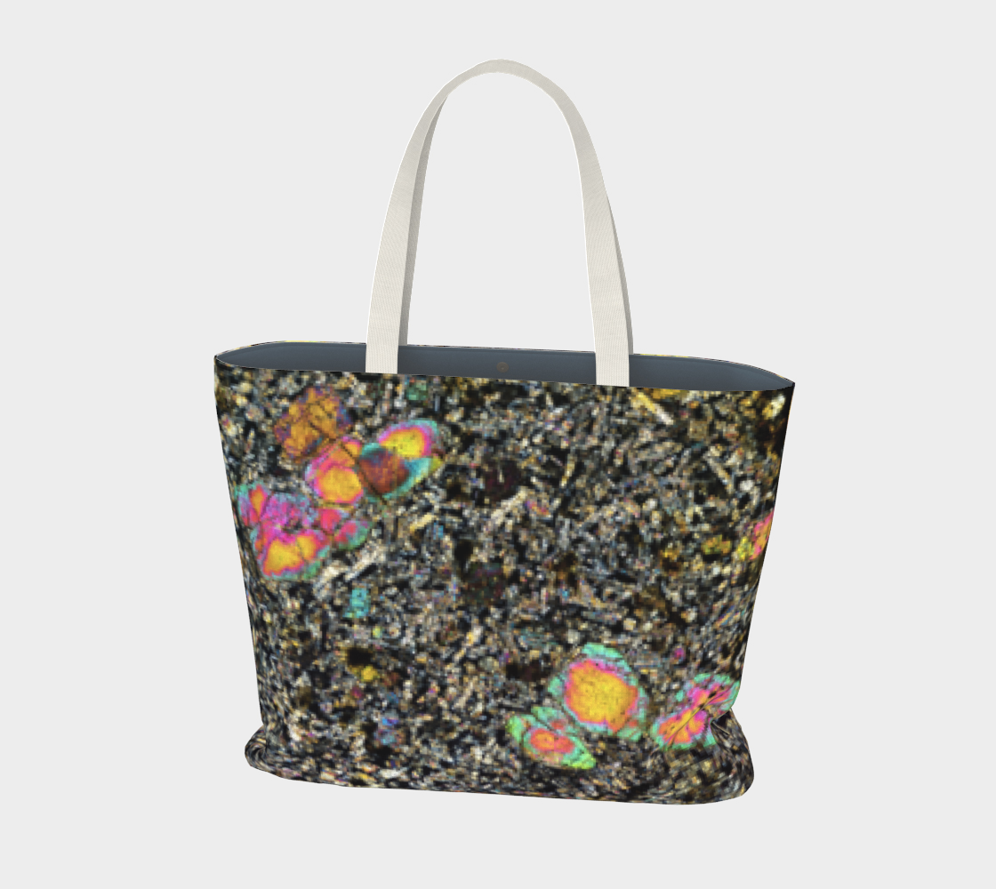 Sueilila 002 Martian Shergottite Meteorite large tote bag
