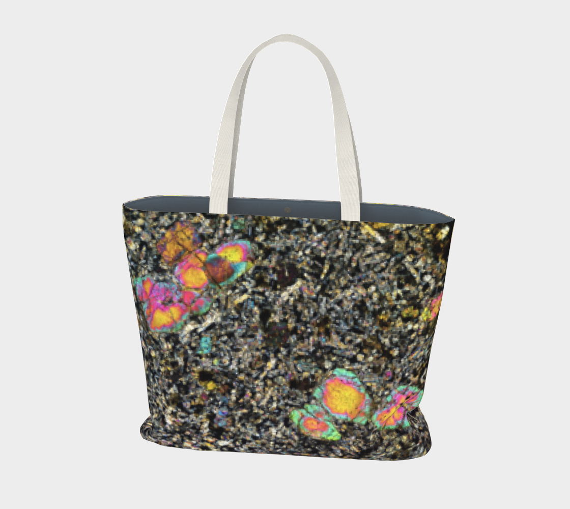 Sueilila 002 Martian Shergottite Meteorite Martian Shergottite Meteorite large tote bag