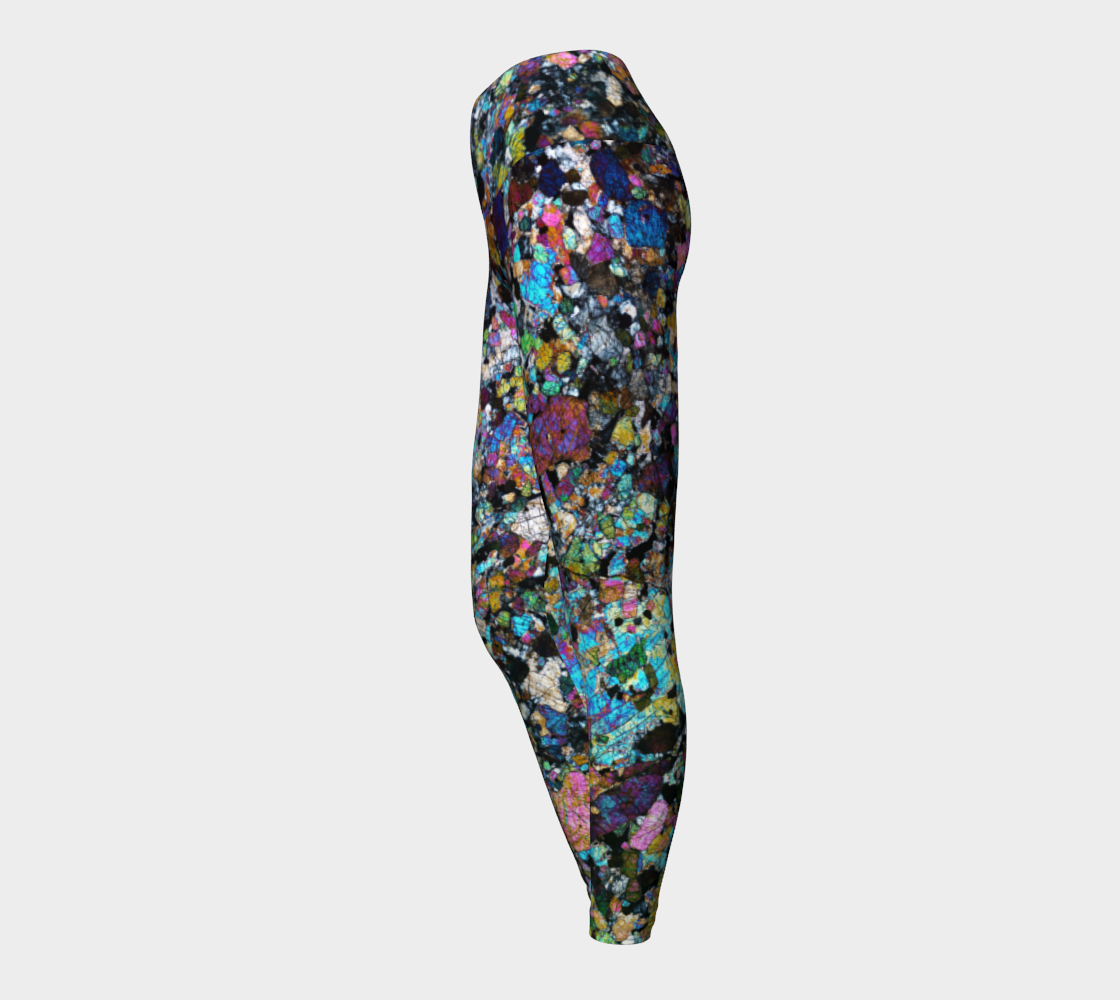 NWA 6950 Lunar Gabbro Meteorite yoga leggings