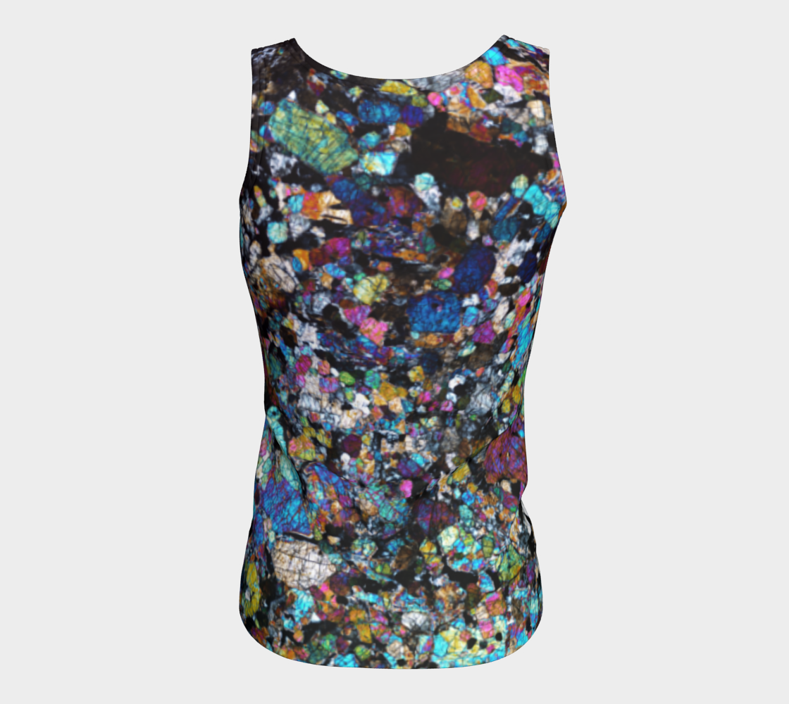 NWA 6950 Lunar Gabbro Meteorite fitted tank top