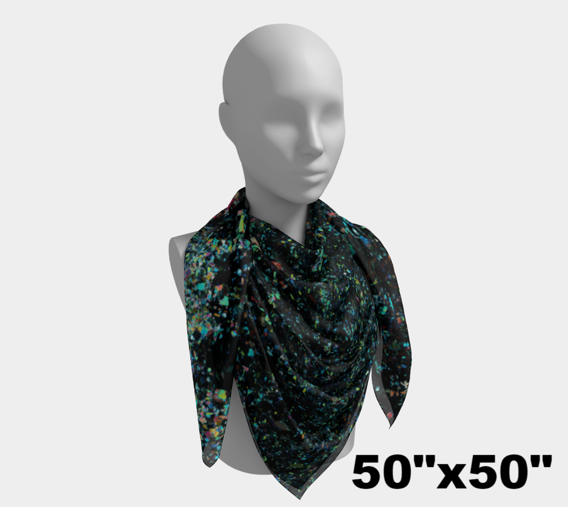 Lapis Lazuli ‘Neon Tide’ square scarf