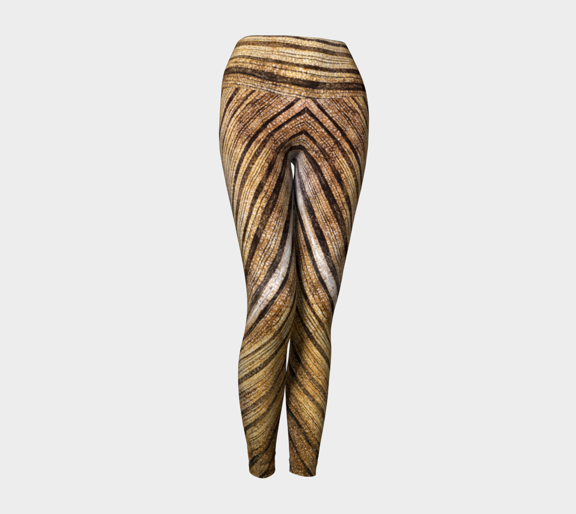 Petrified Wood 'Madera' diagonal yoga leggings