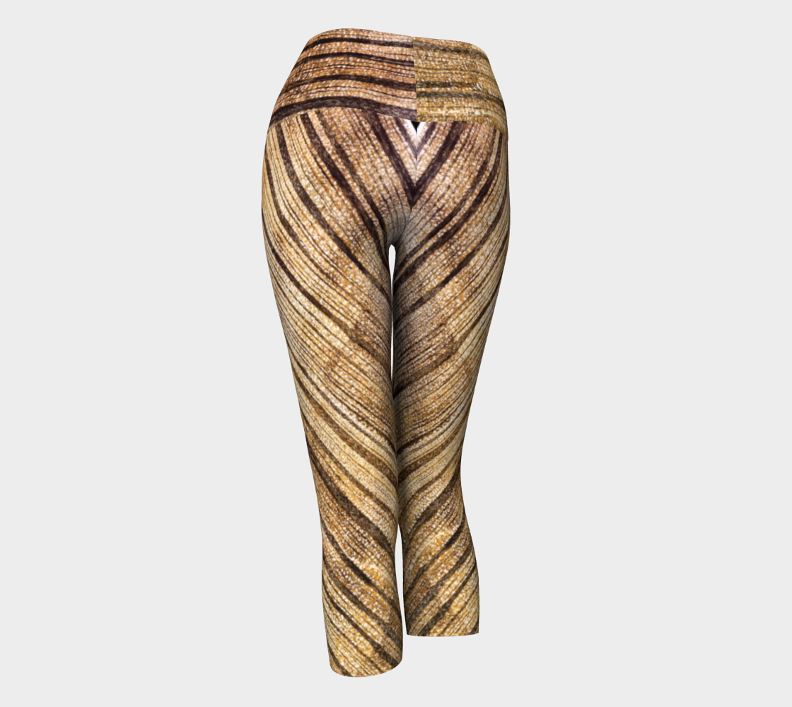 Petrified Wood 'Madera' diagonal yoga capris